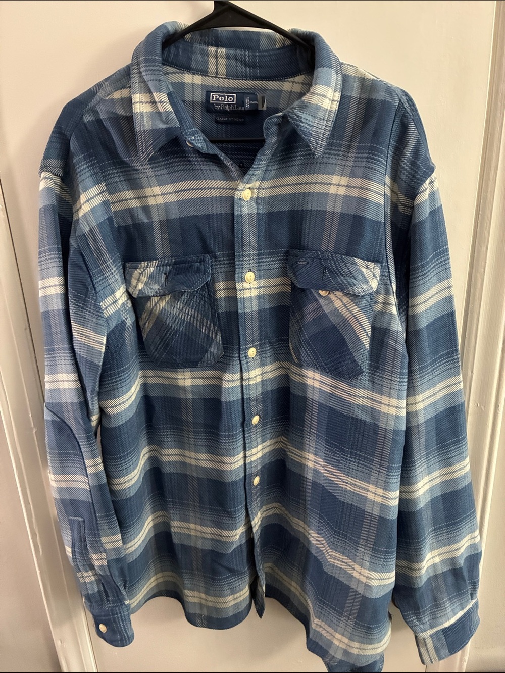 Polo by Ralph Lauren Blue & White Plaid Button-Down Shirt